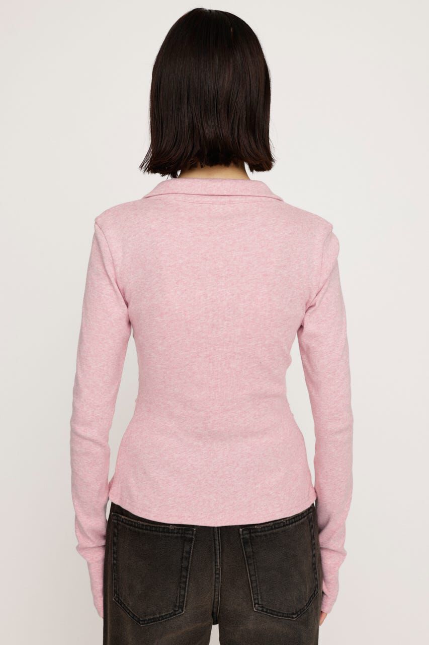 SLY「FRONT GATHER ZIP トップス」|Tシャツ・カットソー|