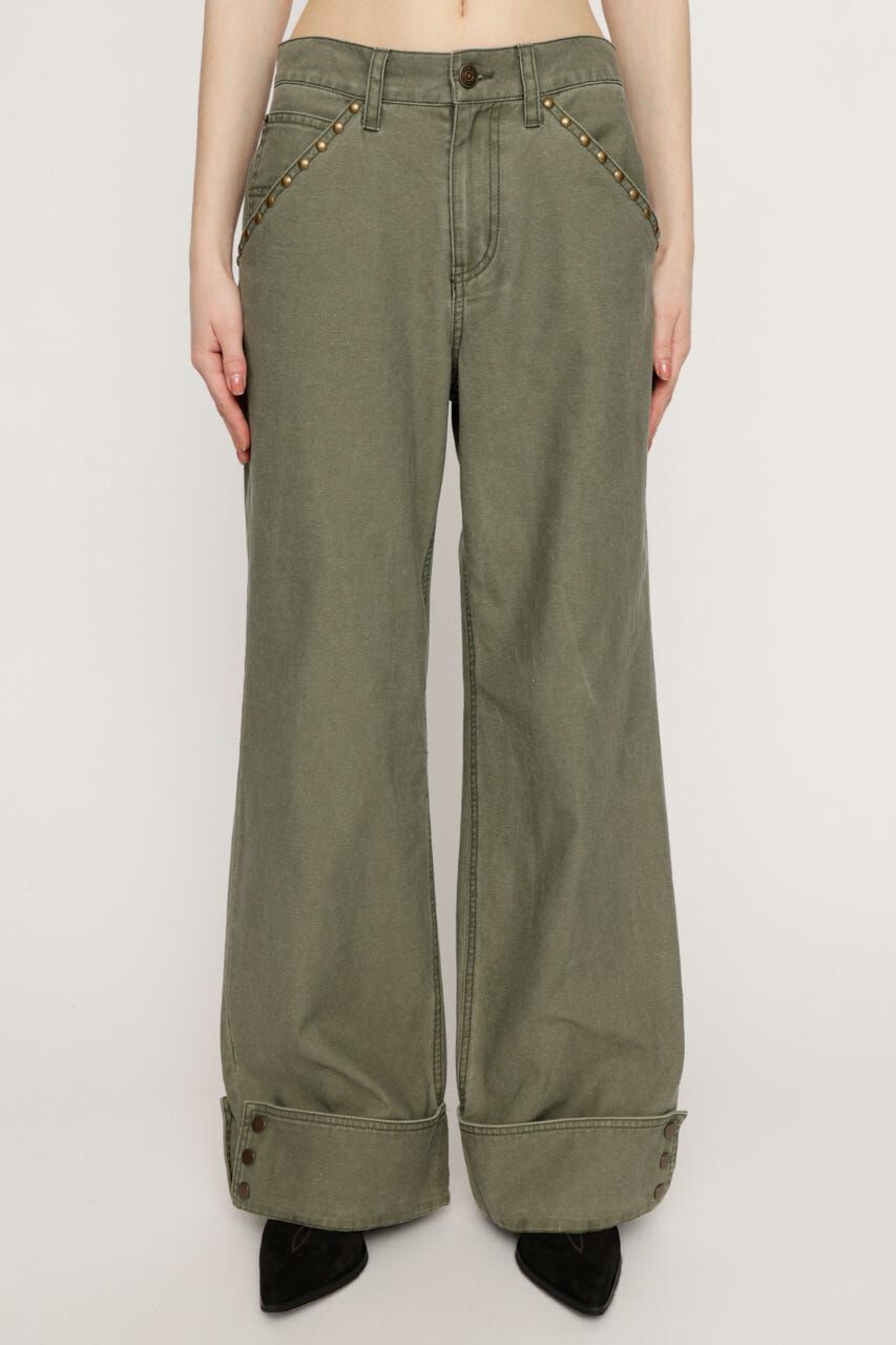 SLY「L／W STUDDED MILITALY FLARE パンツ」|その他|