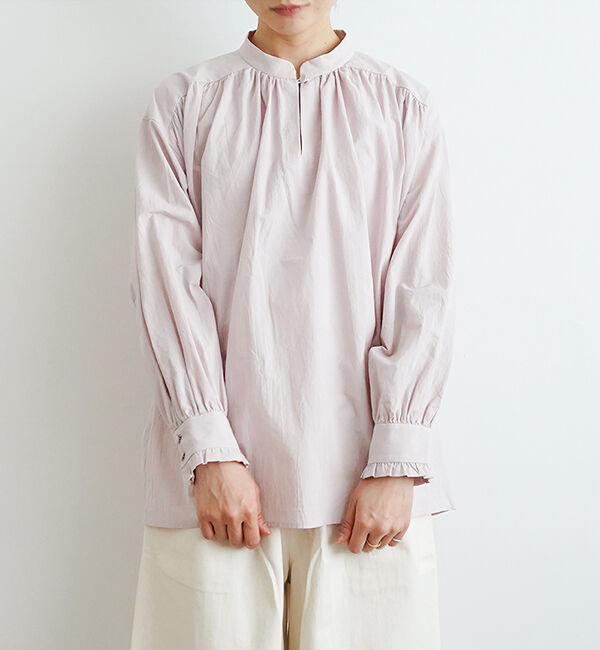 オオカミとフクロウ「フクロウとまひるの月のリリーワルツ&ldquo;ブラウス&rdquo;」|シャツ・ブラウス|ピンク