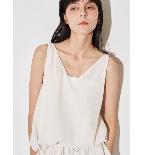 ELENDEEK「SATIN FLARED CAMI」|キャミソール|