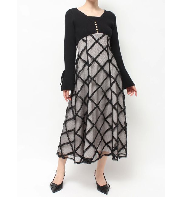 RESEXXY「ドッキングニットフレアワンピース」|ワンピース|