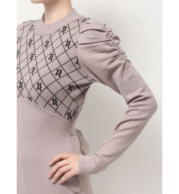 RESEXXY「チェックジャガードマーメイドニットワンピース」|ワンピース|