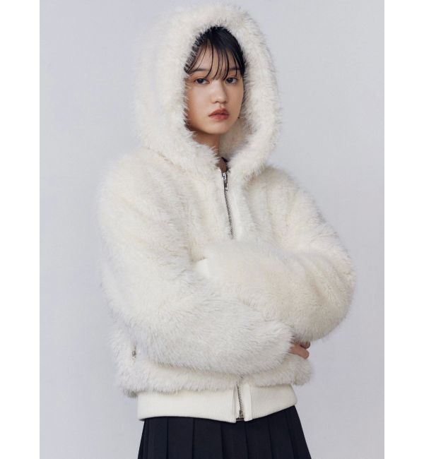 EMODA「フードフェイクファーブルゾン」|ブルゾン・スタジャン|