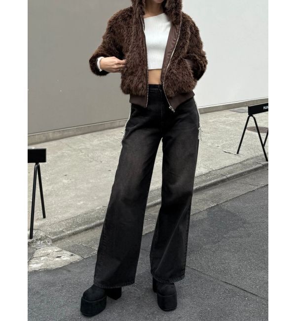 EMODA「フードフェイクファーブルゾン」|ブルゾン・スタジャン|