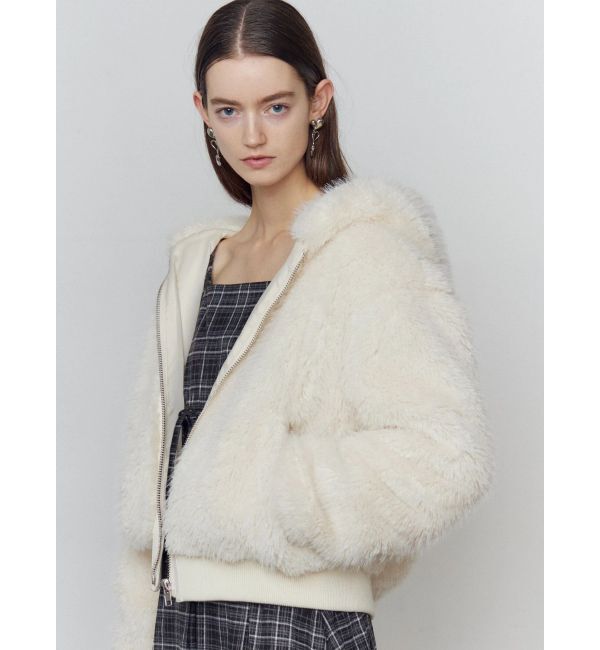 EMODA「フードフェイクファーブルゾン」|ブルゾン・スタジャン|