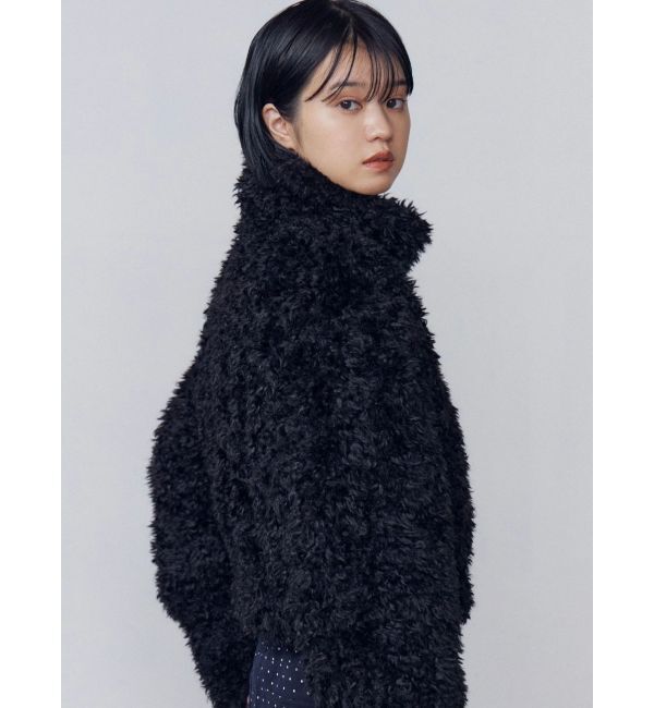 EMODA「シングルミニボアブルゾン」|ブルゾン・スタジャン|