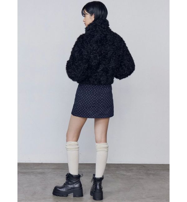 EMODA「シングルミニボアブルゾン」|ブルゾン・スタジャン|