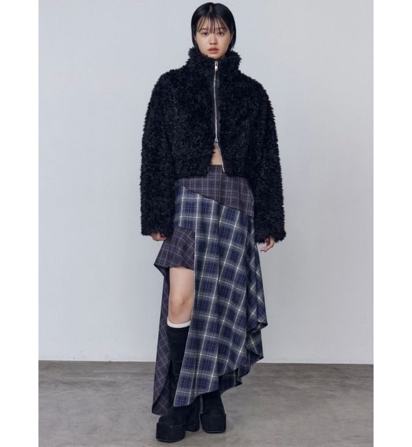 EMODA「シングルミニボアブルゾン」|ブルゾン・スタジャン|