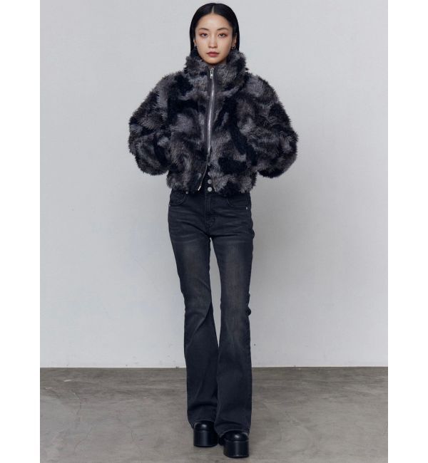 EMODA「シングルミニボアブルゾン」|ブルゾン・スタジャン|