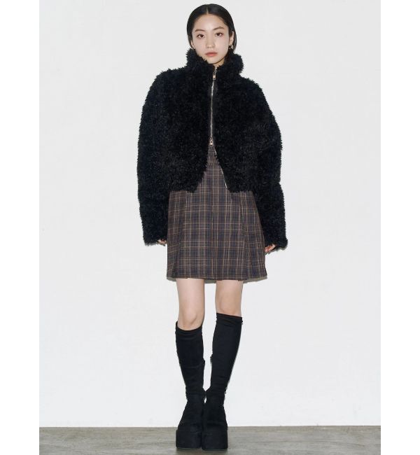 EMODA「シングルミニボアブルゾン」|ブルゾン・スタジャン|