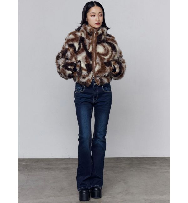 EMODA「シングルミニボアブルゾン」|ブルゾン・スタジャン|