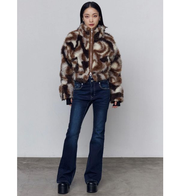 EMODA「シングルミニボアブルゾン」|ブルゾン・スタジャン|