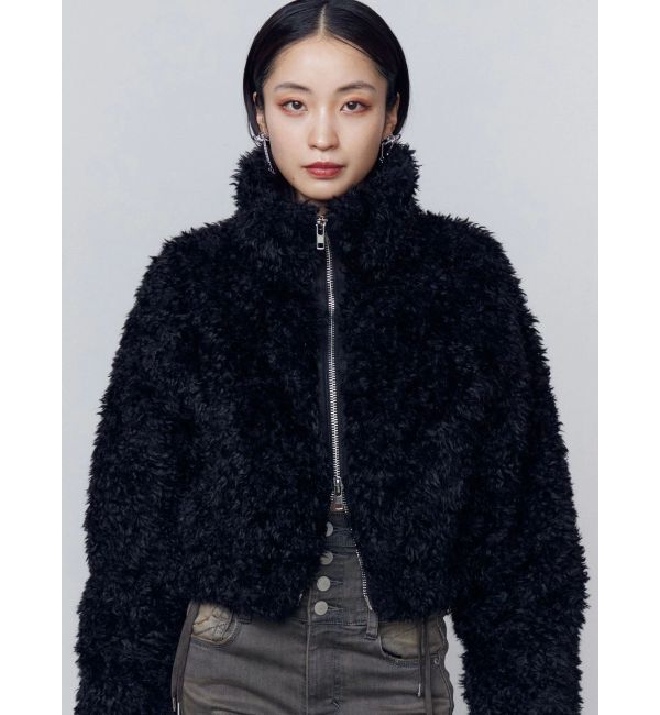 EMODA「シングルミニボアブルゾン」|ブルゾン・スタジャン|