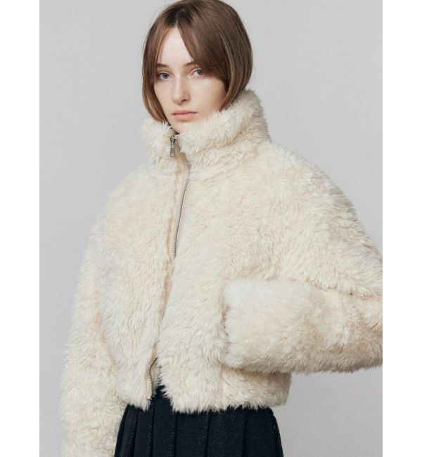 EMODA「シングルミニボアブルゾン」|ブルゾン・スタジャン|