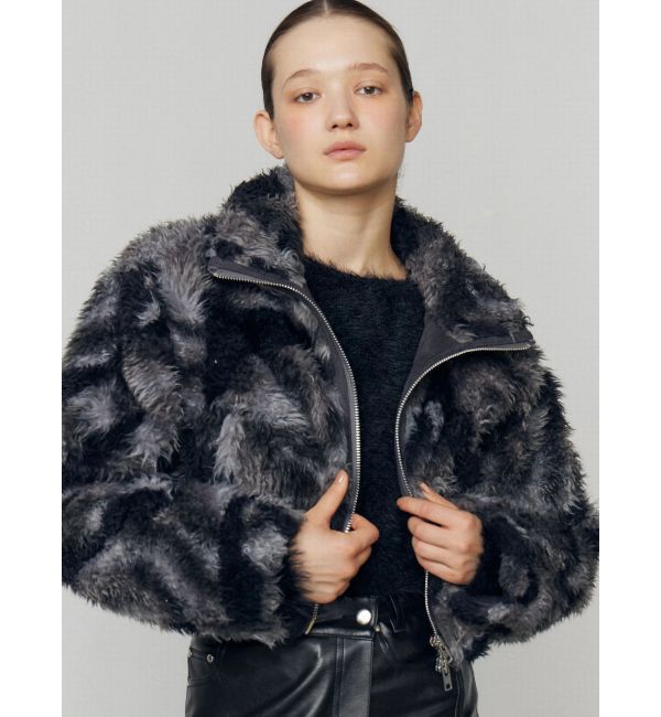 EMODA「シングルミニボアブルゾン」|ブルゾン・スタジャン|