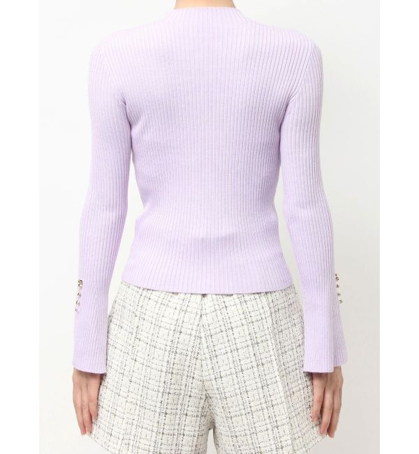 MERCURYDUO「フレアスリーブハイネックリブニット」|ニット・セーター|