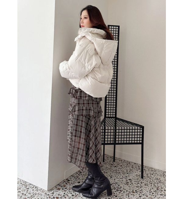 MERCURYDUO「ラッフルイレヘムロングワンピース」|ワンピース|