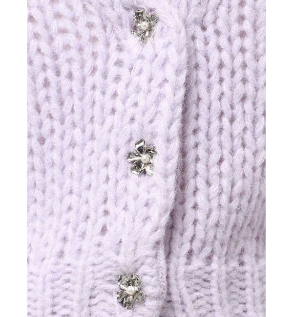 MERCURYDUO「ローゲージデザインボタンカーディガン」|カーディガン|