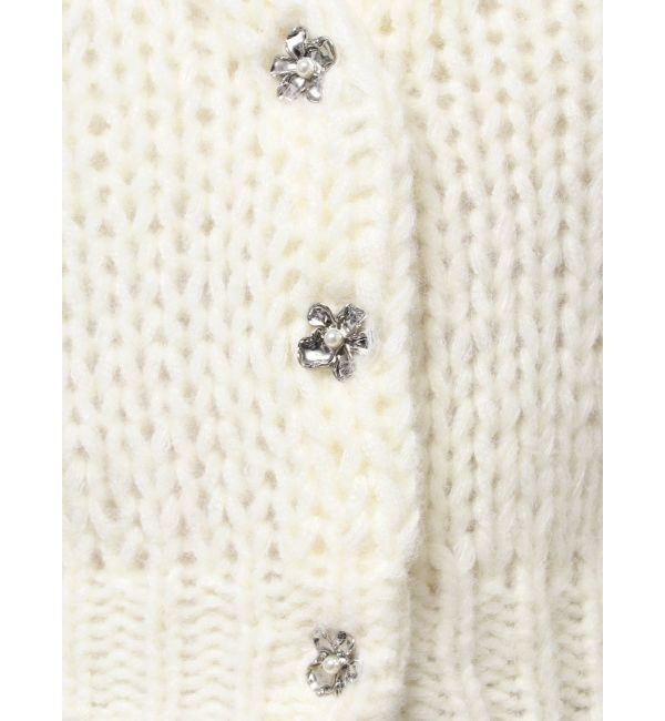 MERCURYDUO「ローゲージデザインボタンカーディガン」|カーディガン|