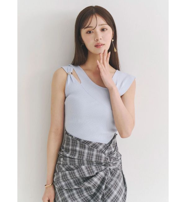 MERCURYDUO「ツイストアシメナロースカート」|スカート|