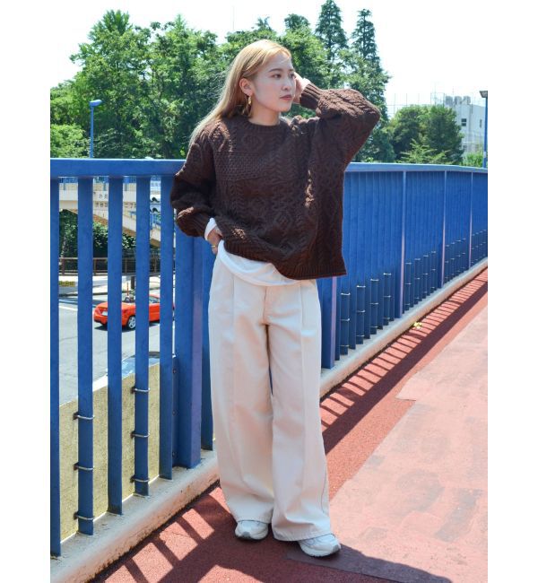 Ungrid「タックルーズデニム」|デニム|