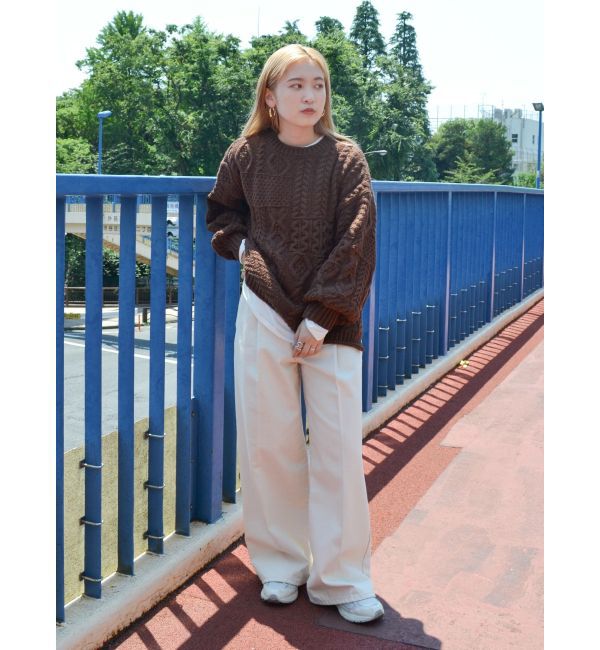 Ungrid「タックルーズデニム」|デニム|