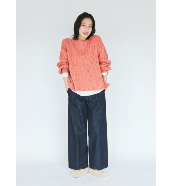 Ungrid「タックルーズデニム」|デニム|