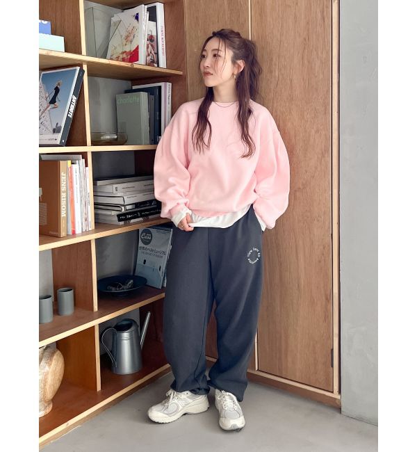 Ungrid「【WEB限定】スリーブタックスウェットライクルーズニット」|ニット・セーター|