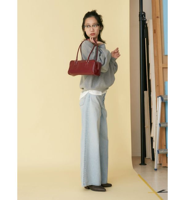 Ungrid「【WEB限定】スリーブタックスウェットライクルーズニット」|ニット・セーター|