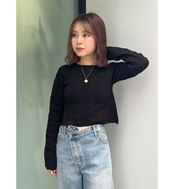 Ungrid「バックデザインニット」|ニット・セーター|ブラック