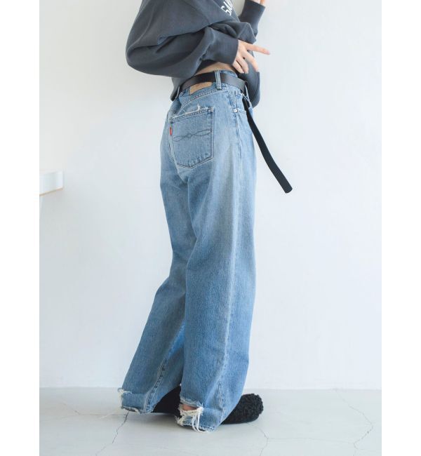 Ungrid「ヴィンテージルーズストレートデニム」|デニム|