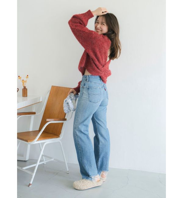 Ungrid「ヴィンテージルーズストレートデニム」|デニム|