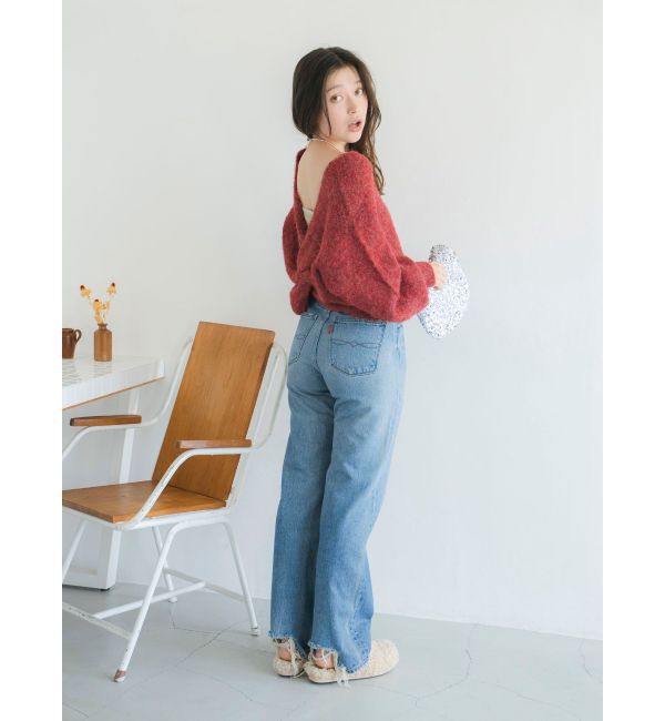 Ungrid「ヴィンテージルーズストレートデニム」|デニム|