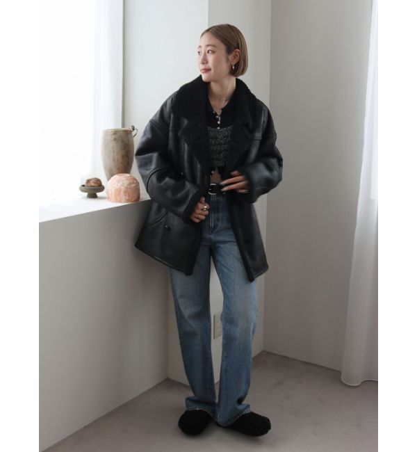 Ungrid「ヴィンテージルーズストレートデニム」|デニム|