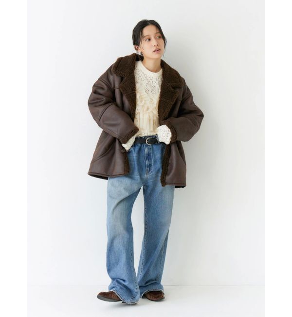 Ungrid「ヴィンテージルーズストレートデニム」|デニム|