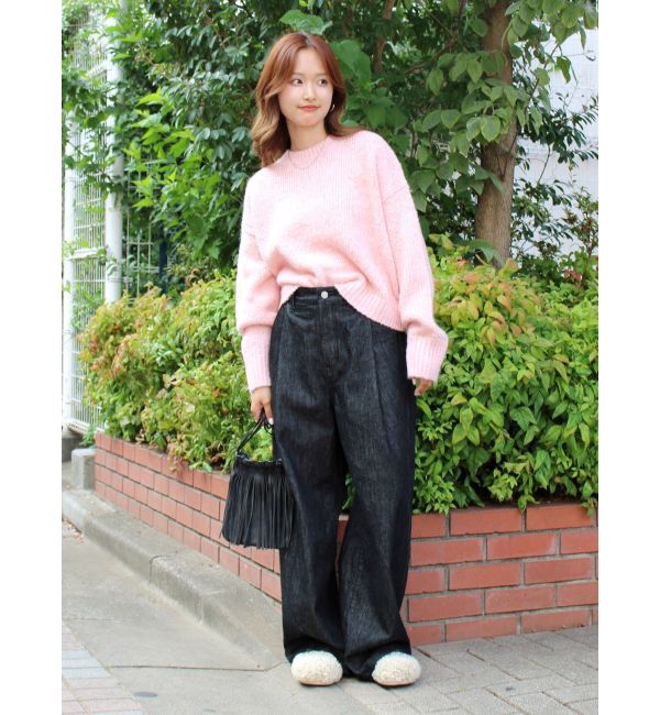 Ungrid「カラーモヘヤ混ルーズニット」|ニット・セーター|