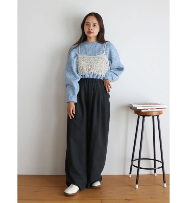 Ungrid「カラーモヘヤ混ルーズニット」|ニット・セーター|