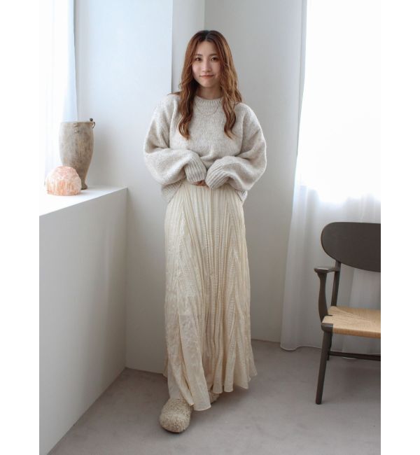 Ungrid「カラーモヘヤ混ルーズニット」|ニット・セーター|