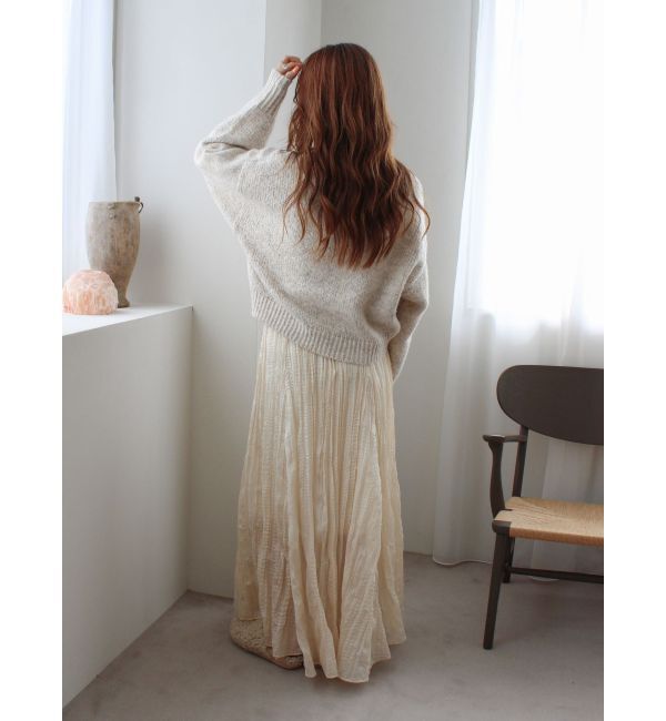 Ungrid「カラーモヘヤ混ルーズニット」|ニット・セーター|