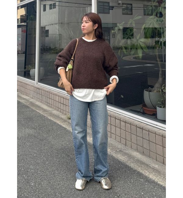 Ungrid「カラーモヘヤ混ルーズニット」|ニット・セーター|