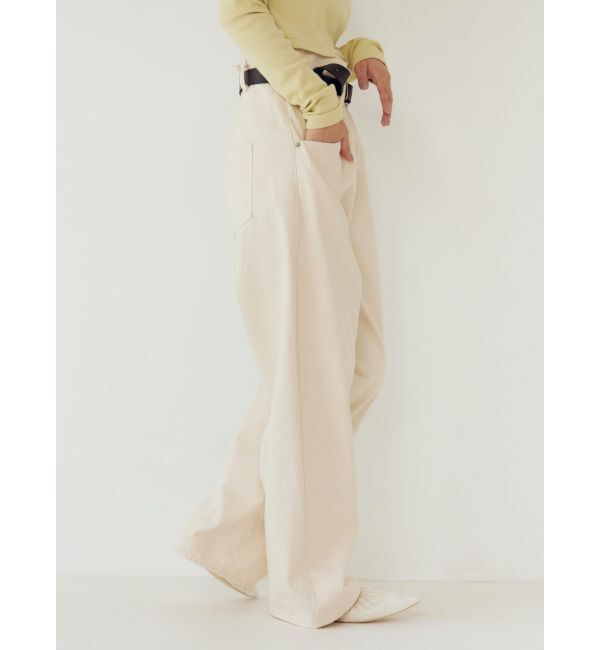 Ungrid「ウエストデザインルーズデニム」|デニム|