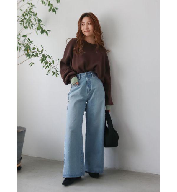 Ungrid「コットン混ショートルーズニット」|ニット・セーター|