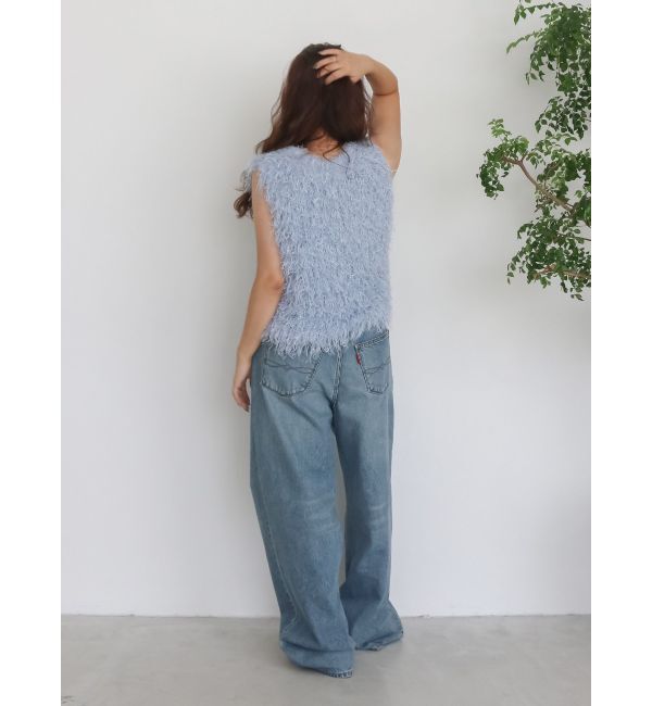 Ungrid「フェザーヤーンニットベスト」|ニット・セーター|