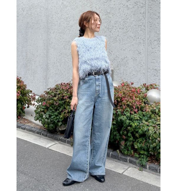 Ungrid「フェザーヤーンニットベスト」|ニット・セーター|