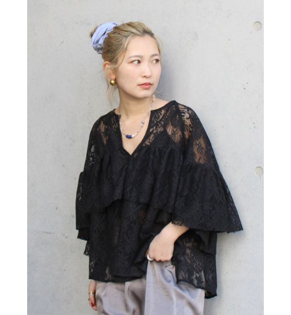 Ungrid「フリルデザインブラウス」|シャツ・ブラウス|