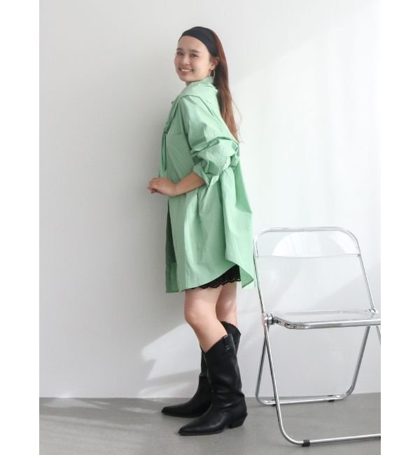 Ungrid「スカーフデザインルーズシャツ」|シャツ・ブラウス|