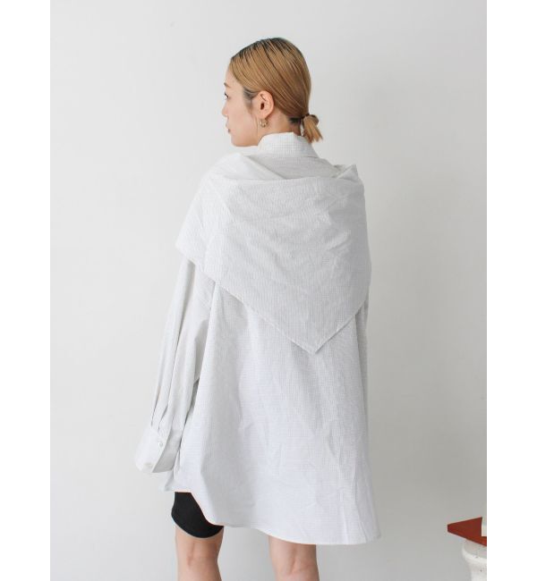 Ungrid「スカーフデザインルーズシャツ」|シャツ・ブラウス|