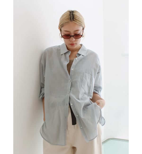 Ungrid「シアールーズシャツ」|シャツ・ブラウス|ブルー