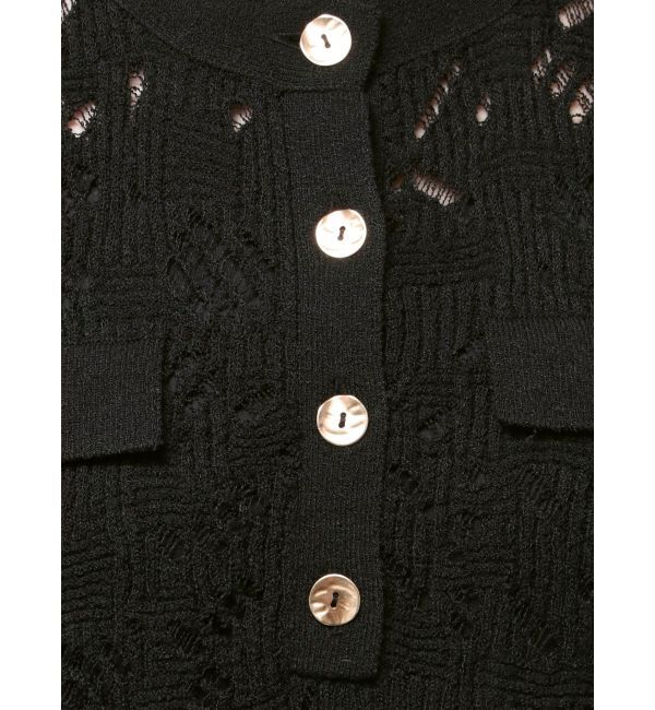 LAGUNAMOON「パターンニッティングフロントボタンワンピース」|ワンピース|