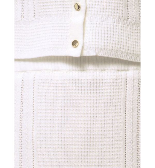 LAGUNAMOON「バイカラーサイドラインレースニットセットアップ」|ワンピース|